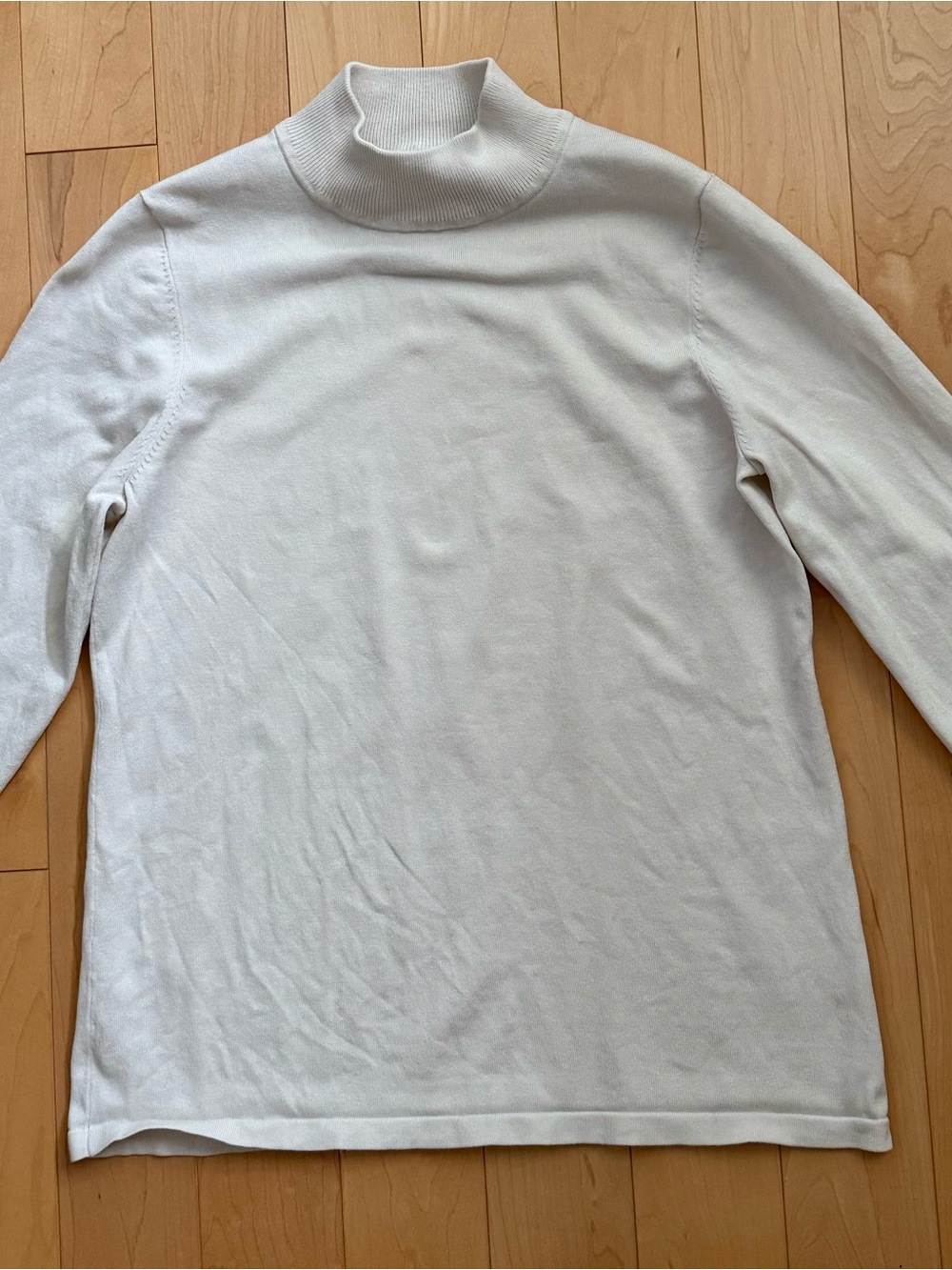 Pendleton Cream Turtleneck Knit Sweater